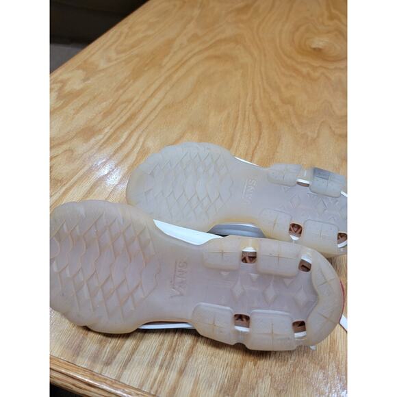 Vans Authentic Skate Athletic Shoes Women's 7.5 White Lace Up Modular Dots S10 - Picture 10 of 10